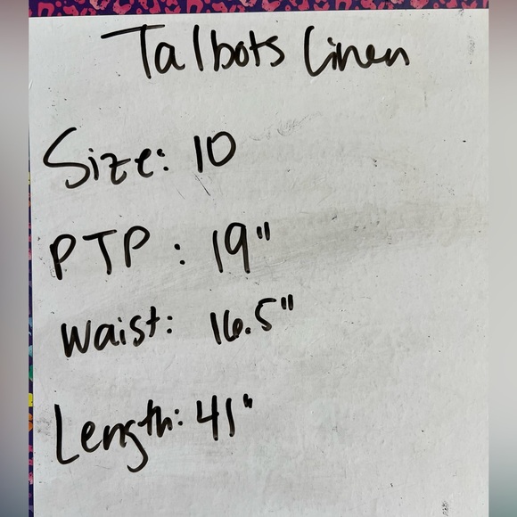 Talbots Irish Linen Dress 10 - Picture 6 of 6